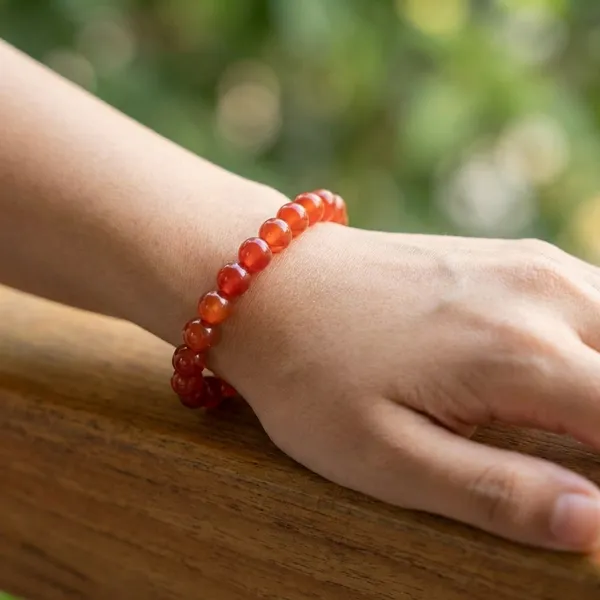 Orange_Carnelian_Bracelet_For_Unisex