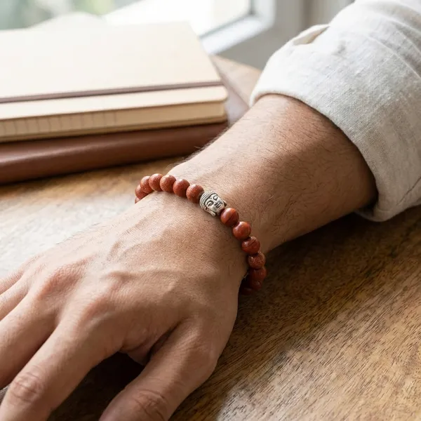 Brown_Red_Jasper_Bracelet_For_Unisex