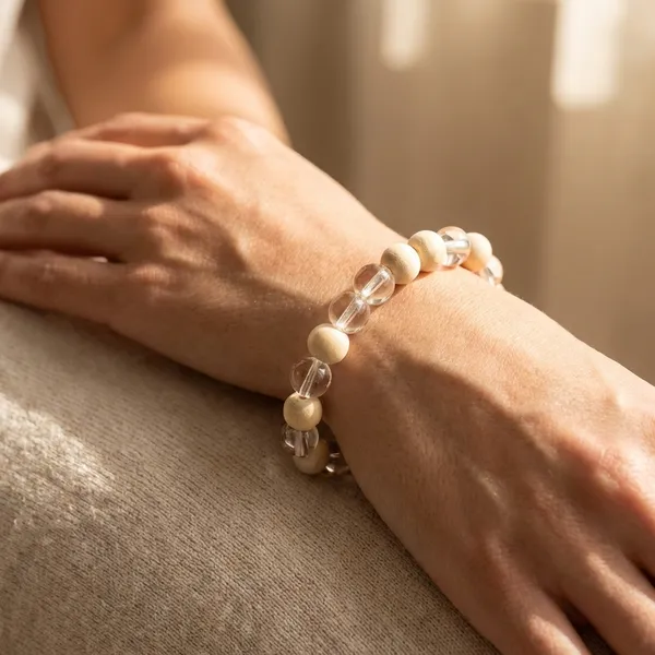 White_Crystal_With_Tulsi_Bracelet_For_Women