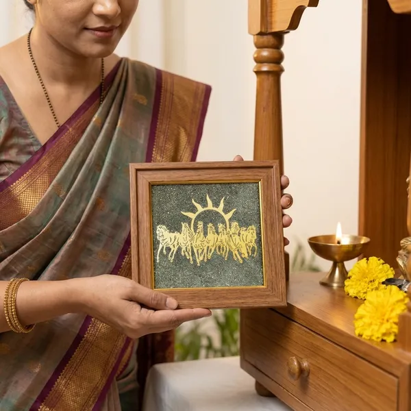Maha_Lakshmi_Siddhi_7_Horses_On_Raw_Pyrite_Frame
