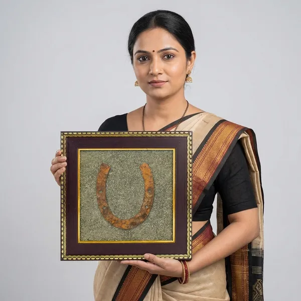Ghode_Ki_Naal_On_Raw_Pyrite_Frame