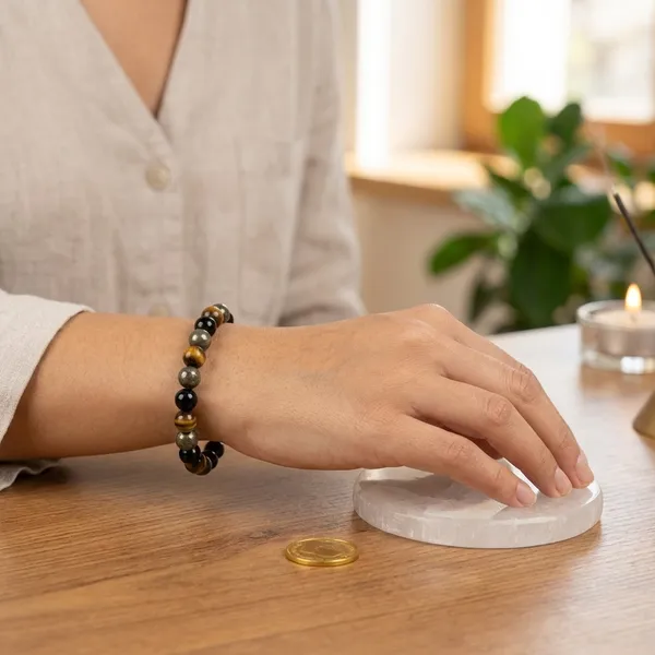 Money_Maker_Bracelet_With_Free_Raw_Selenite_Plate
