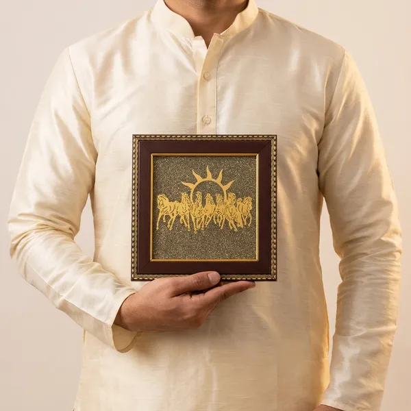 Vastu_Shakti_Combo_7_Horses_On_Pyrite_Frame_With_Pyrite_Tortoise