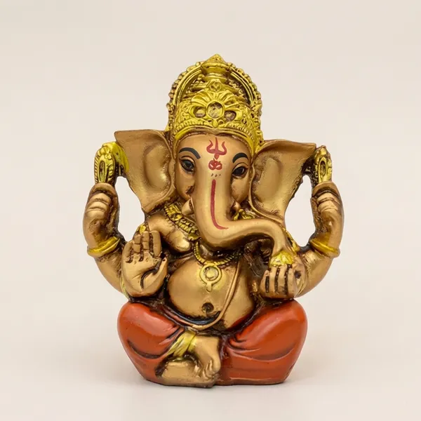 Red_Golden_Ganesh_Ji_Murti_Riddhi_Siddhi_Roop