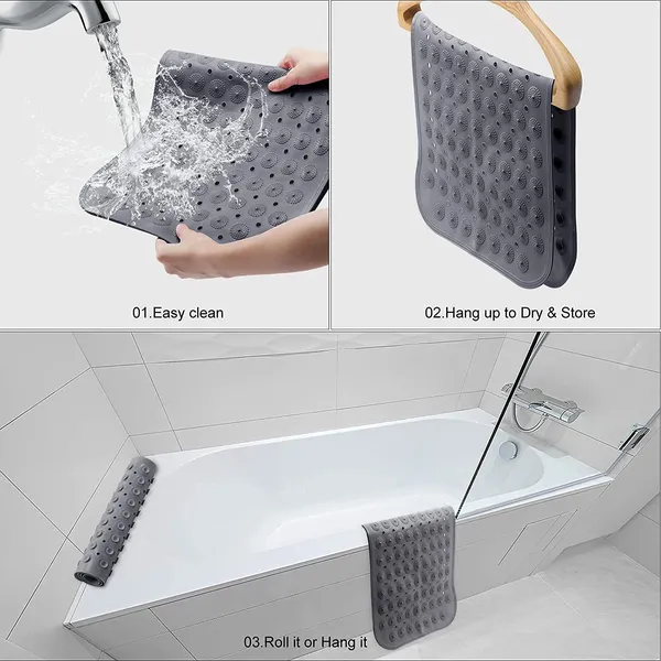 Pvc_Anti-Skid_Bathroom_Door_Mat__Slip-Resistant_Rectangle_Shower_Rug_For_Wet_Areas