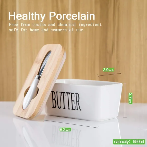 Ceramic_Butter_Dish_With_Wooden_Lid,_Stainless_Steel_Knife_And_Silicone_Seal__Airtight_Butter_Keeper_For_Countertop