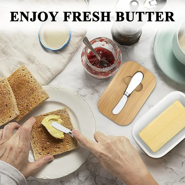 Ceramic_Butter_Dish_With_Wooden_Lid,_Stainless_Steel_Knife_And_Silicone_Seal__Airtight_Butter_Keeper_For_Countertop
