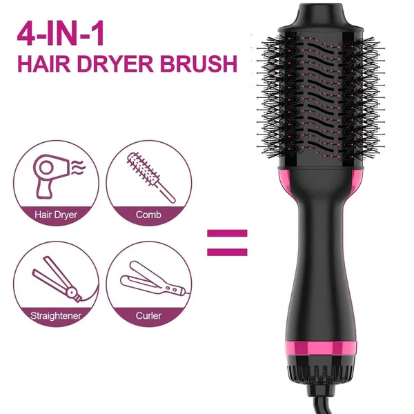 1000W_4-In-1_One-Step_Hair_Dryer_Brush__Hot_Air_Styler_For_Blow_Drying,_Straightening,_Curling_And_Volumizing_With_Salon-Quality_Shine