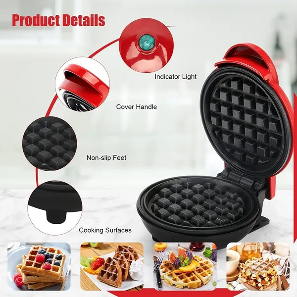 Holstein_3-In-1_Mini_Waffle_Maker__Compact_Non-Stick_Waffle_Iron_For_Home_Breakfast