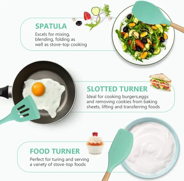 12-Piece_Silicone_Kitchen_Utensils_Set_With_Wooden_Handles__Non-Stick_Spoons,_Spatulas_And_Cookware_Tools_With_Holder