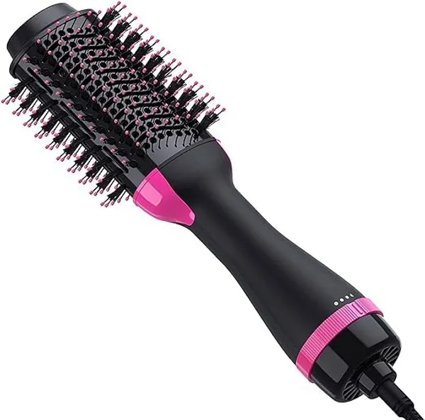 4-In-1_Hot_Air_Brush_Hair_Dryer_And_Volumizer__Blow_Dry,_Curl,_Straighten_And_Add_Volume_In_One_Step