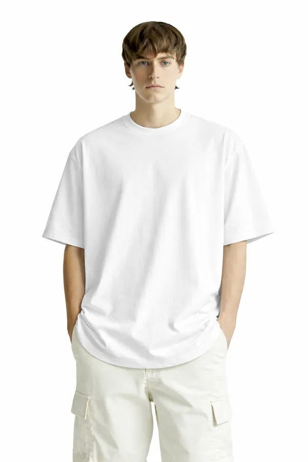 White_Cotton_Heavy_Gsm_The_Classic_Basic_Tee_T-Shirt_For_Men