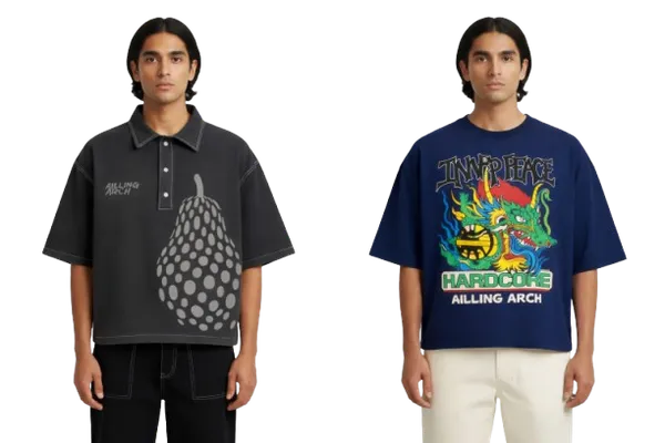 Navy_Blue_and_Grey__Cotton_Heavy_Gsm_Hardcore_Flame_and_Dotted_Pear_Polo_T-Shirt_For_Men
