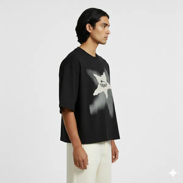 Black_Cotton_Heavy_Gsm_Urban_Star_T-Shirt_For_Men
