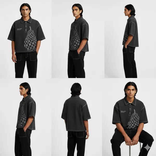 Navy_Blue_and_Grey__Cotton_Heavy_Gsm_Hardcore_Flame_and_Dotted_Pear_Polo_T-Shirt_For_Men