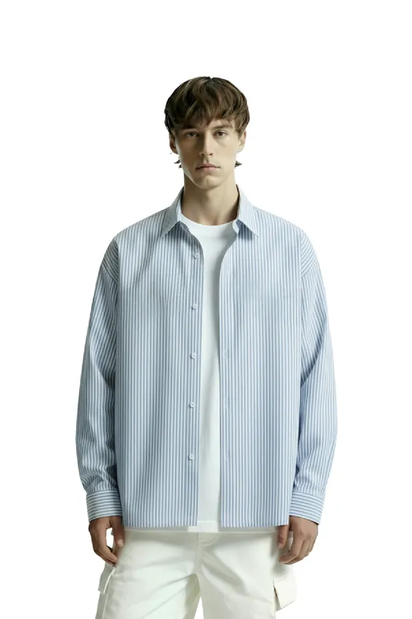 Blue_Striped_full_sleeves_Shirt_For_Men
