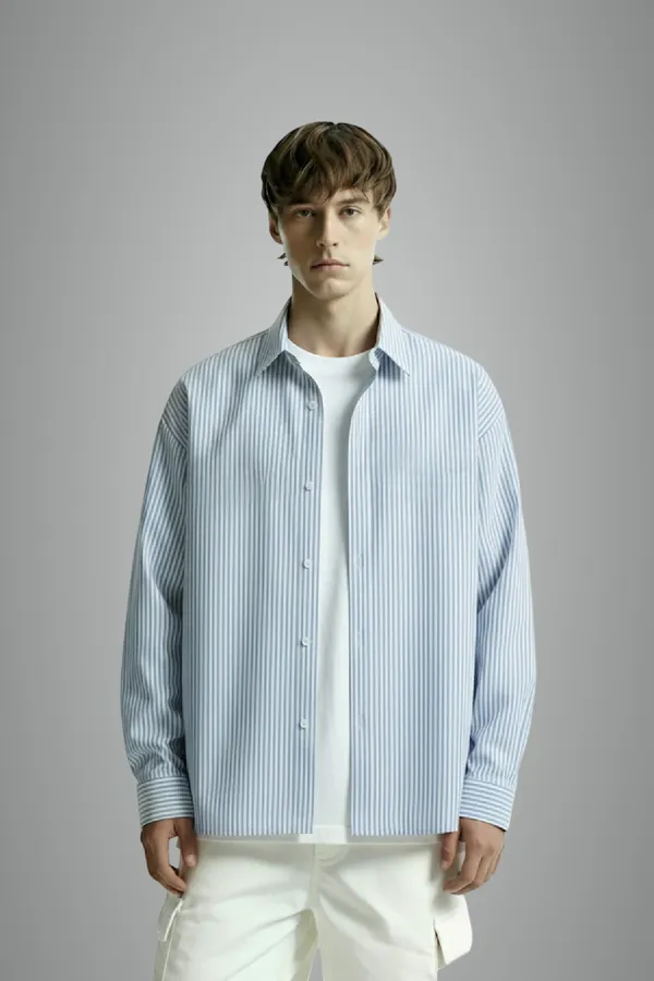 Blue_Striped_full_sleeves_Shirt_For_Men