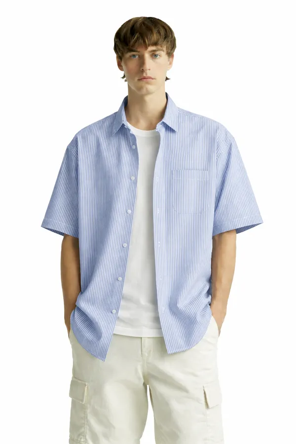 Off_White_and_Blue__Cotton_Heavy_Gsm_The_Classic_Basic_Tee_T-Shirt_For_Men