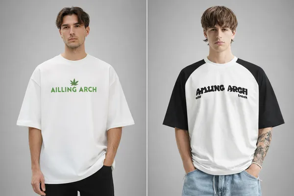 White_And_Black_Cotton_Heavy_Gsm_Off_Track_T-Shirt_For_Men