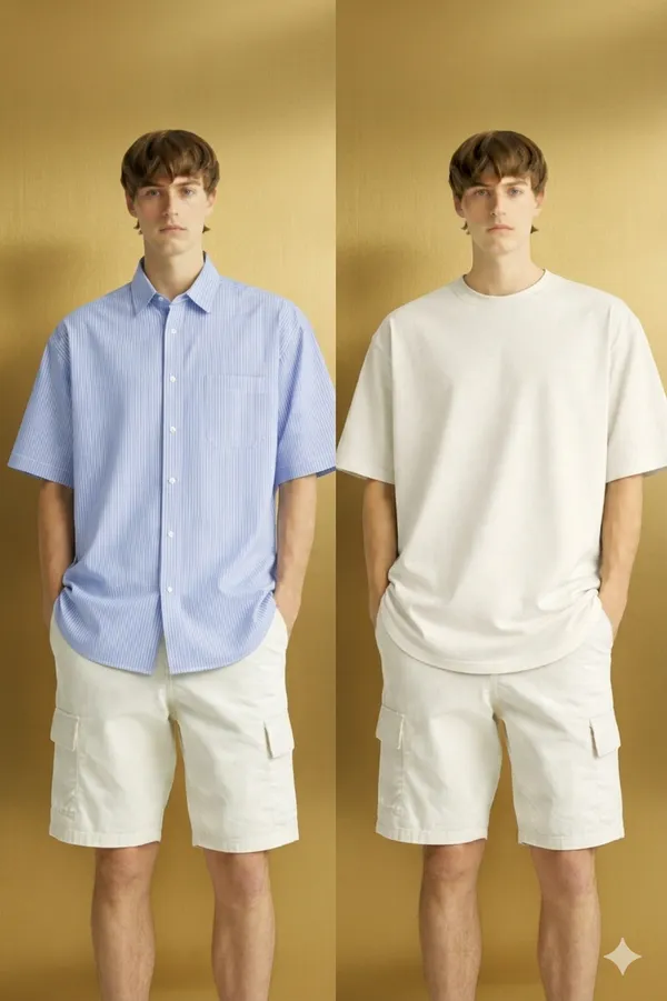 Off_White_and_Blue__Cotton_Heavy_Gsm_The_Classic_Basic_Tee_T-Shirt_For_Men