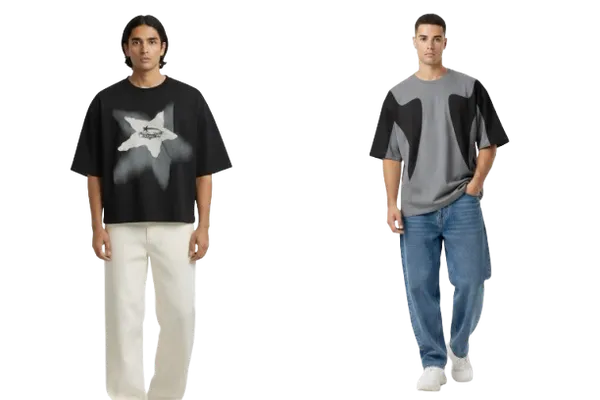 Grey_and_Black_Cotton_Heavy_Gsm_Urban_Star_T-Shirt_For_Men