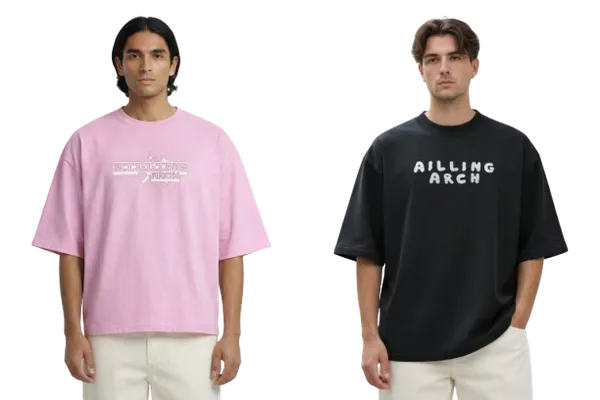 Black_and_Pink_Cotton_Heavy_Gsm_Clouded_Heart_and_Soft_Rebel_T-Shirt_For_Men