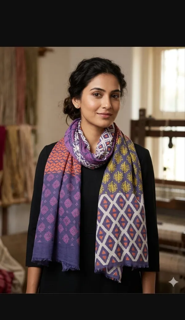 Multi-Pattern_Purple_Scarf_With_Geometric_And_Floral_Designs