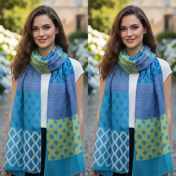 Vibrant_Multi-Pattern_Scarf_With_Blue_And_Green_Tones_Pack_Of_2