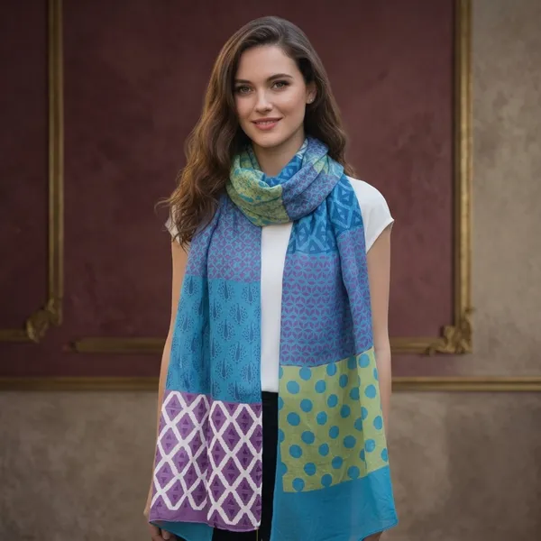 Vibrant_Multi-Pattern_Scarf_With_Blue_And_Green_Tones