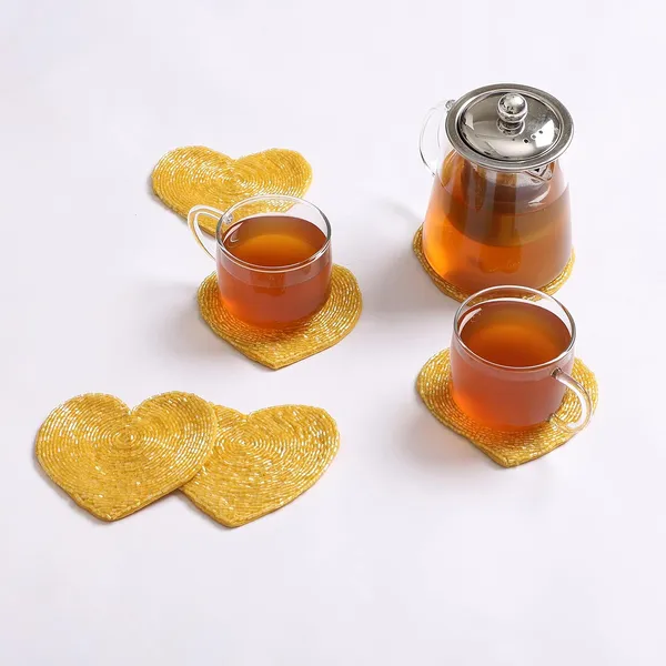 Yellow_Cotton_Premium_Coaster_For_Living_Room_&_Kitchen_(Pack_Of_6)