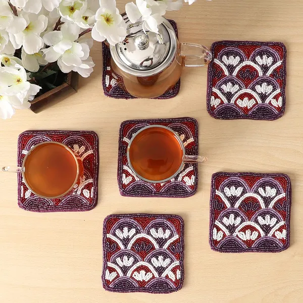 Purple_Cotton_Premium_Coaster_For_Living_Room_&_Kitchen_(Pack_Of_6)