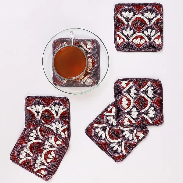 Purple_Cotton_Premium_Coaster_For_Living_Room_&_Kitchen_(Pack_Of_6)