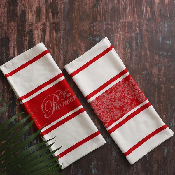 White_&_Red_Cotton_Premium_Towel_For_Kitchen_(Pack_Of_2)