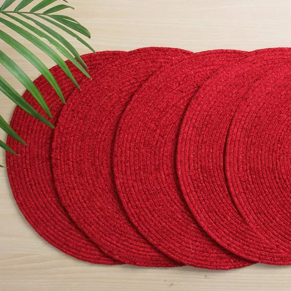 Red_Cotton_Premium_Placemat_For_Living_Room_&_Kitchen_(Pack_Of_2)