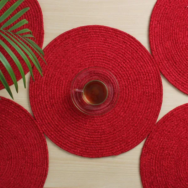 Red_Cotton_Premium_Placemat_For_Living_Room_&_Kitchen_(Pack_Of_2)