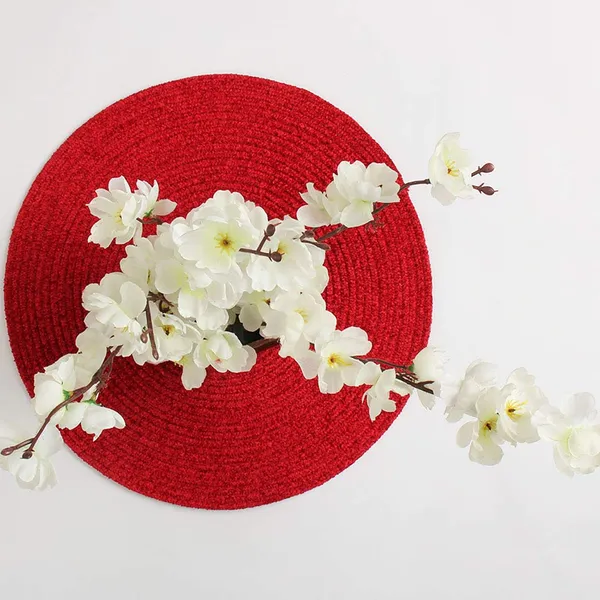 Red_Cotton_Premium_Placemat_For_Living_Room_&_Kitchen_(Pack_Of_2)