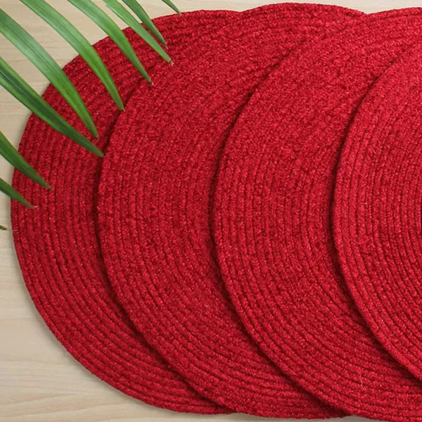 Red_Cotton_Premium_Placemat_For_Living_Room_&_Kitchen_(Pack_Of_2)