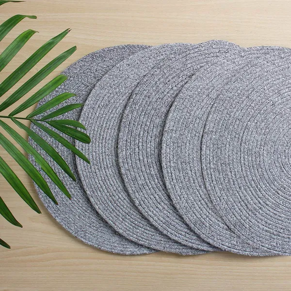 Grey_Cotton_Premium_Placemat_For_Living_Room_&_Kitchen_(Pack_Of_4)