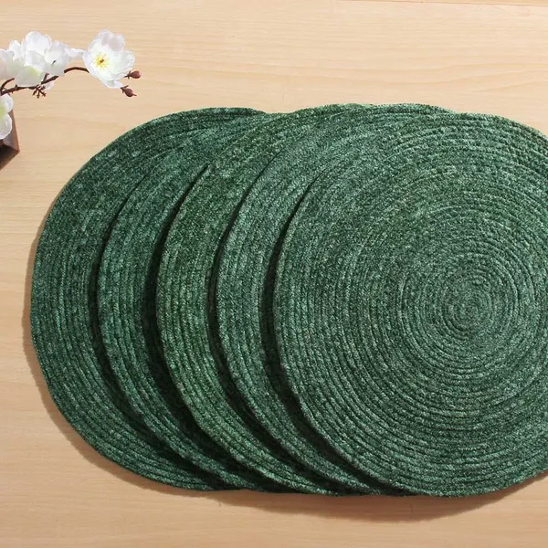 Green_Cotton_Premium_Placemat_For_Living_Room_&_Kitchen_(Pack_Of_4)