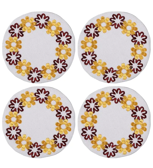 Multicolor_Cotton_Premium_Coaster_For_Living_Room_&_Kitchen_(Pack_Of_4)
