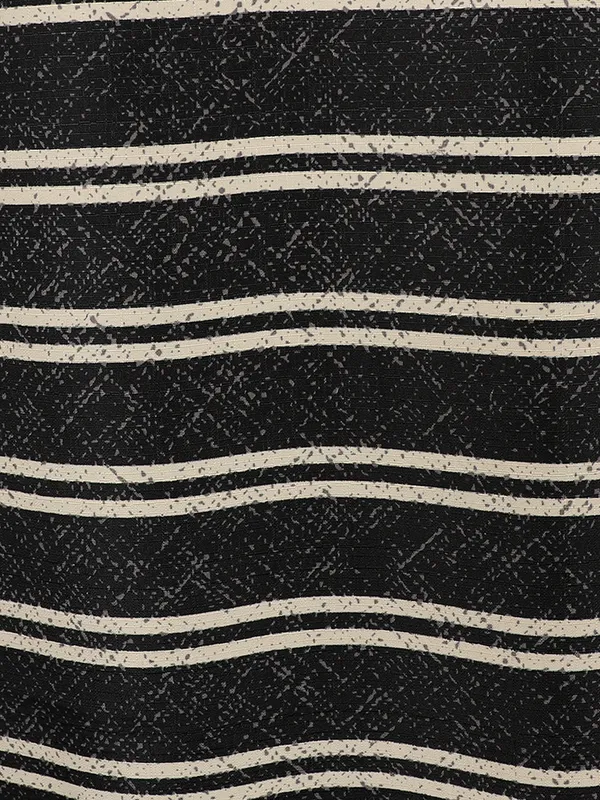 Black_and_Beige_Striped_Single_Long_Door_Curtain,_Grommet_Top_Eyelet_Panel