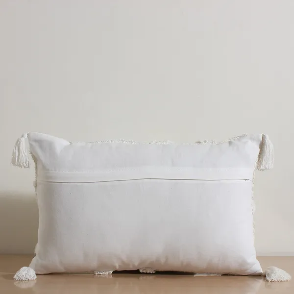 Boho_Lumbar_Cushion_Cover,_Ivory_Tufted_Circle_Embroidery_with_Tassels