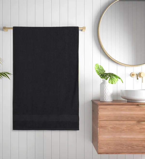 Black_Cotton_Premium_Towel_For_Bath