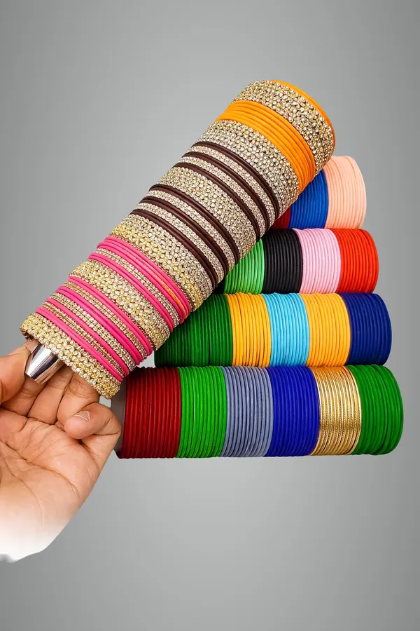 Multicolor_Velvet_Metal_Bangles_Combo_Box_Pack_Of_24