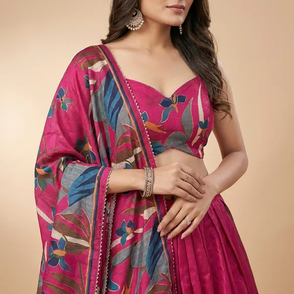 Pink_Tussar_Silk_Premium_&_Traditional_Design_Lehenga_Choli_For_Women