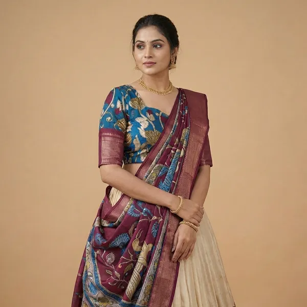 White_Tussar_Silk_Premium_&_Traditional_Design_Lehenga_Choli_For_Women