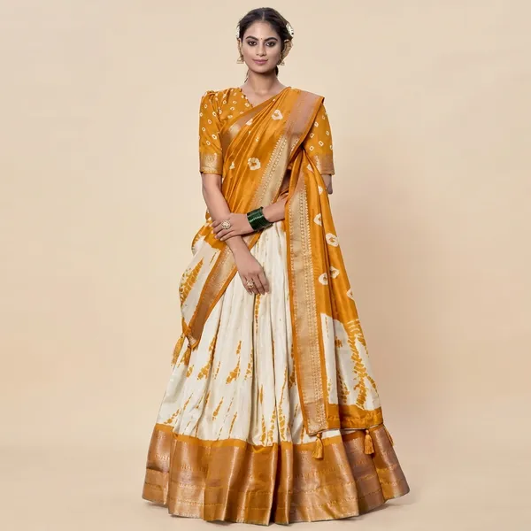Yellow_Tussar_Silk_Premium_&_Traditional_Design_Lehenga_Choli_For_Women