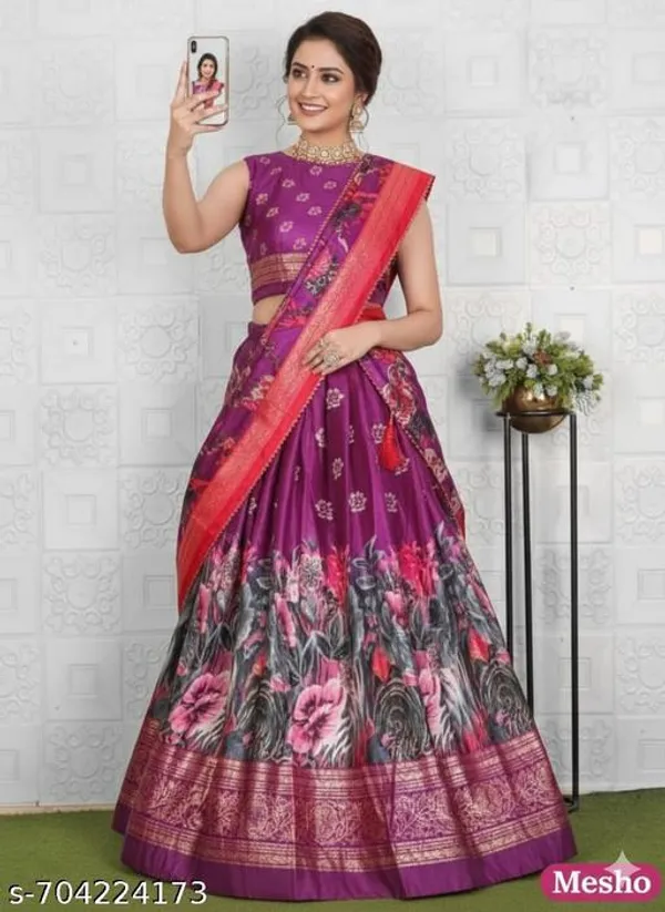 Purple_Tussar_Silk_Premium_&_Traditional_Design_Lehenga_Choli_For_Women