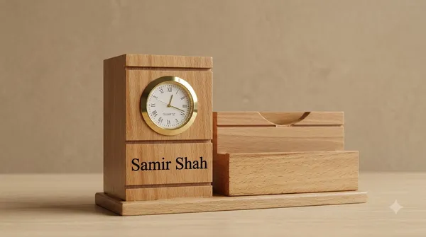 Deskart_Customized_Multipurpose_Pen_Holder_Stand_|_Premium_Wooden_Desk_Organizer_with_Clock,_Business_Visiting_Card_and_Mobile_Holder