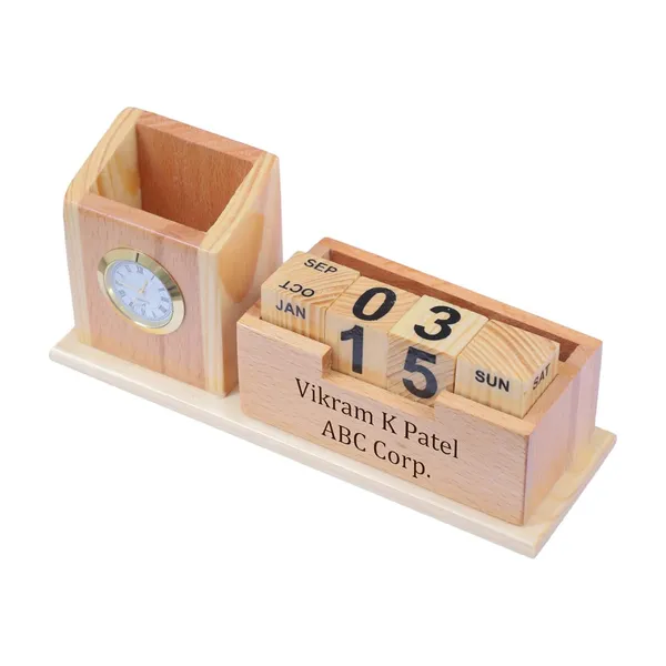 Deskart_Customized_Multipurpose_Pen_Holder_Stand_|_Premium_Wooden_Desk_Organizer_with_Clock,_Business_Visiting_Card_and_Mobile_Holder